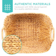 Load image into Gallery viewer, Vintage Hyacinth Storage Tote Basket, Organizer w/ Handles
