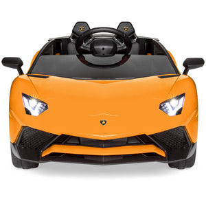 12V Kids Ride-On Lamborghini Aventador SV Sports Car Toy w/ Parent Control