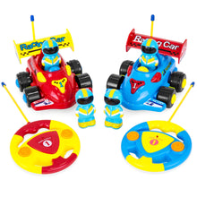Load image into Gallery viewer, Set of 2 Kids RC Remote Control Racing Car Toys w/ Action Figures
