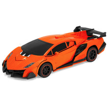 Load image into Gallery viewer, 1:16 Scale 2.4GHz Kids Transforming RC Robot Car Toy w/ LED Lights
