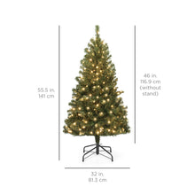 Load image into Gallery viewer, Pre-Lit Artificial Spruce Christmas Tree w/ Incandescent Lights
