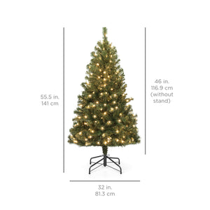 Pre-Lit Artificial Spruce Christmas Tree w/ Incandescent Lights