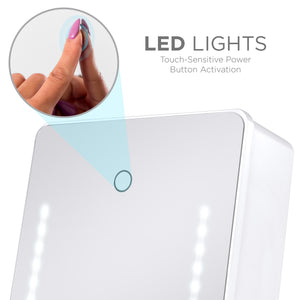 Standing Full Length LED Mirror Jewelry Armoire w/Interior & Exterior Lights