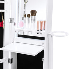 Load image into Gallery viewer, Standing Full Length LED Mirror Jewelry Armoire w/Interior &amp; Exterior Lights

