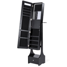 Load image into Gallery viewer, Standing Full Length LED Mirror Jewelry Armoire w/Interior &amp; Exterior Lights

