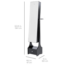 Load image into Gallery viewer, Standing Full Length LED Mirror Jewelry Armoire w/Interior &amp; Exterior Lights
