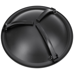 22in Folding Steel Fire Pit Bowl w/ Mesh Cover, Poker