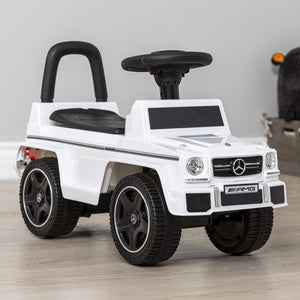 Kids Luxury Mercedes G63 Convertible Foot-to-Floor Push Car Ride- On Buggy