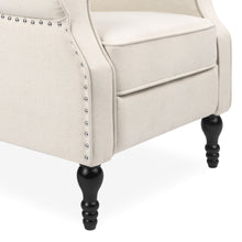 Load image into Gallery viewer, Tufted Upholstered Wingback Push Back Recliner Armchair w/ Nailhead Trim
