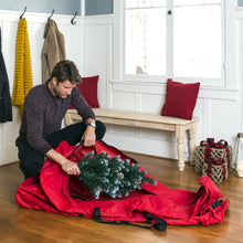 Load image into Gallery viewer, Rolling Duffle Storage Bag for 9ft Christmas Tree w/ Wheels, Handle
