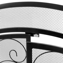 Load image into Gallery viewer, Single Panel 43x37in  Wrought Iron Mesh Fireplace Screen w/ Magnetic Doors
