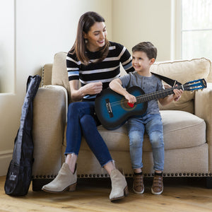 30in Kids Classical Acoustic Guitar Beginners Set w/ Bag, E-Tuner, Strap