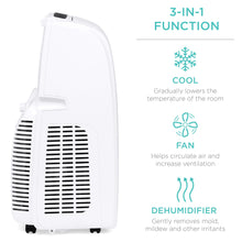 Load image into Gallery viewer, Portable 3-in-1 Air Conditioner w/ 14,000 BTU, Remote
