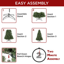 Load image into Gallery viewer, Pre-Lit Instant No Fluff Artificial Spruce Christmas Tree w/ Memory Branches
