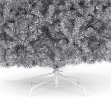 Load image into Gallery viewer, Silver Artificial Tinsel Christmas Tree w/ Foldable Stand
