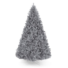 Load image into Gallery viewer, Silver Artificial Tinsel Christmas Tree w/ Foldable Stand
