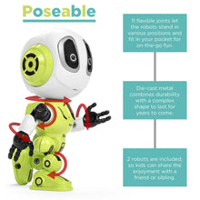 Load image into Gallery viewer, Set of 2 Samesies Mini Talking Toy Robots w/ Interactive Voice Changer
