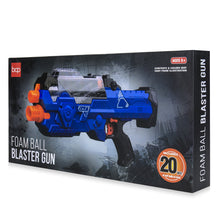 Load image into Gallery viewer, Electric Soft Foam Ball Rapid Fire Blaster Toy w/ Hopper Feeder, 20 Balls
