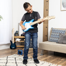Load image into Gallery viewer, 30in Kids Electric Guitar Instrument Starter Kit w/ 5W Amp, Strap, Case
