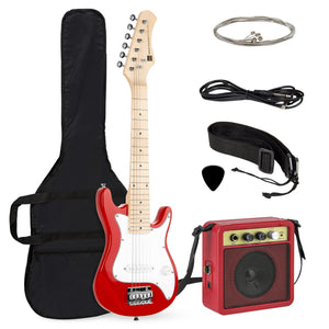 30in Kids Electric Guitar Instrument Starter Kit w/ 5W Amp, Strap, Case