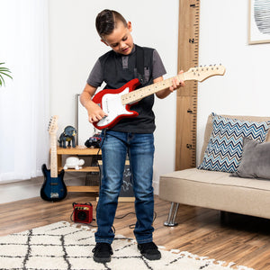 30in Kids Electric Guitar Instrument Starter Kit w/ 5W Amp, Strap, Case