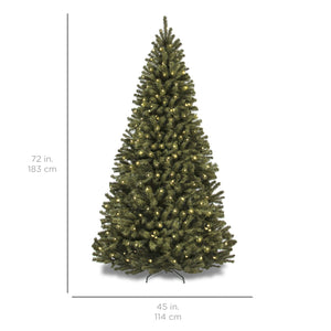 Pre-Lit Artificial Spruce Christmas Tree w/ Incandescent Lights