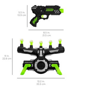 Glow-in-the-Dark Foam Dart Blasters & Target Set w/ 24 Darts, 2 Blasters