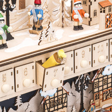Load image into Gallery viewer, Wooden Christmas Shooting Star Advent Calendar w/ LED Light Background
