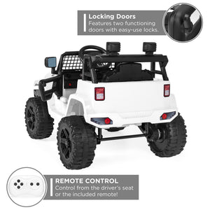 12V Kids Ride-On Truck Car w/ Parent Remote Control, Spring Suspension