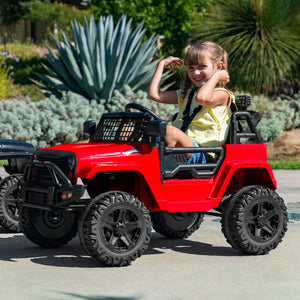 12V Kids Ride-On Truck Car w/ Parent Remote Control, Spring Suspension