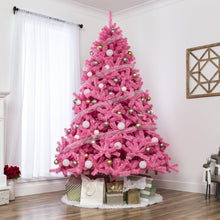 Load image into Gallery viewer, Pink Artificial Fir Christmas Tree w/ Foldable Stand
