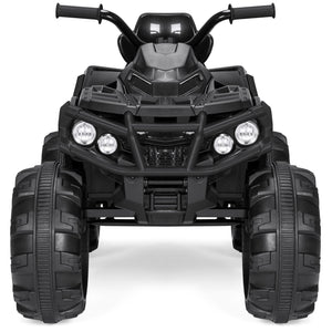 12V Kids 4-Wheeler Quad ATV Ride-On Car w/ 3.7mph Max, Headlights, AUX
