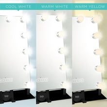 Load image into Gallery viewer, Hollywood Vanity Mirror w/ Bluetooth Speakers, 3 Color Temps, Phone Stand
