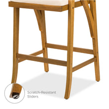 Load image into Gallery viewer, Set of 2 Outdoor Acacia Wood Bar Stools Chairs w/ Weather-Resistant Cushions
