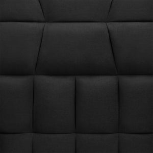 Convertible Linen Tufted Futon w/ 2 Plush Pillows, Split-Back Design