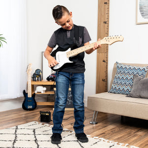 30in Kids Electric Guitar Instrument Starter Kit w/ 5W Amp, Strap, Case